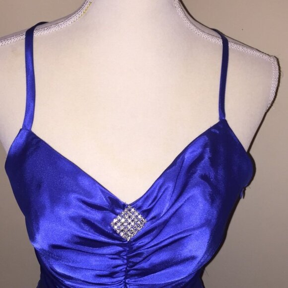 Jessica McClintock For Gunne Sax Cocktail Prom Graduation Dress Juniors Size 7 - Picture 3 of 11